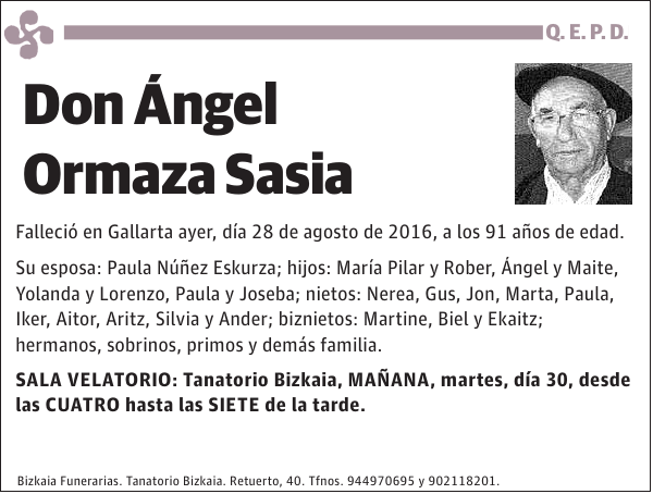 Ángel Ormaza Sasia