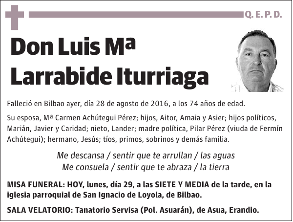 Luis Mª Larrabide Iturriaga