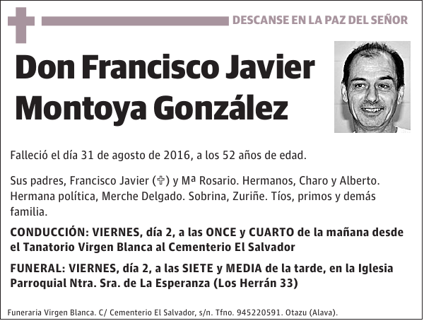 Francisco Javier Montoya González