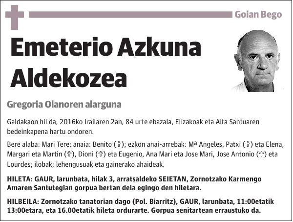 Emeterio Azkuna Aldekozea