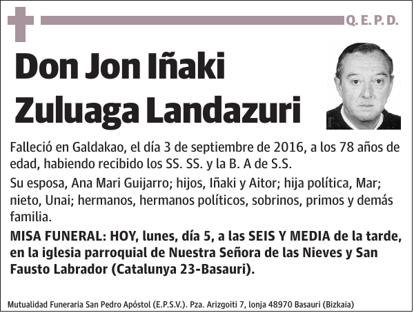 Jon Iñaki Zuluaga Landazuri