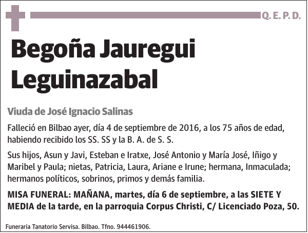 Begoña Jauregui Leguinazabal