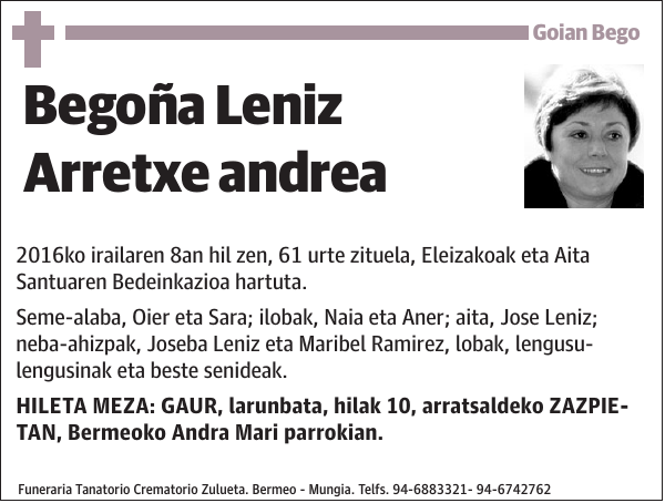 Begoña Leniz Arretxe