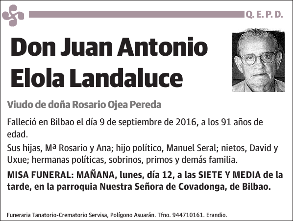 Juan Antonio Elola Landaluce