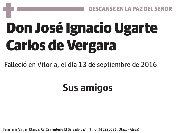 José Ignacio Ugarte Carlos de Vergara