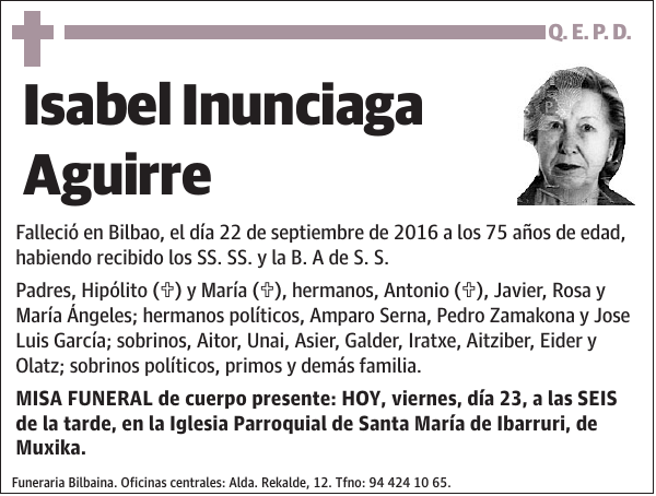 Isabel Inunciaga Aguirre