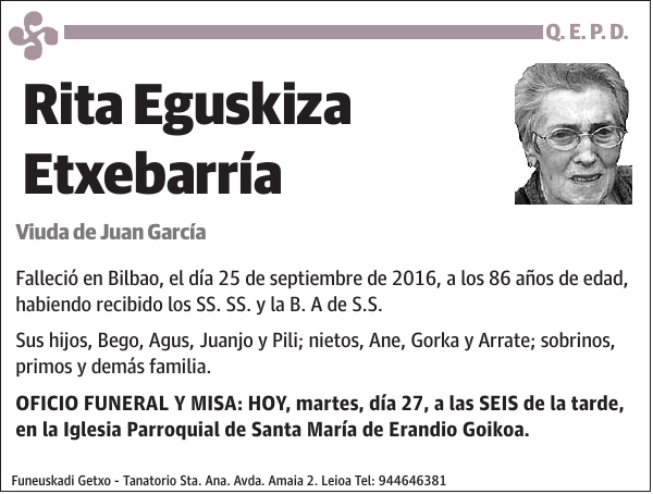 Rita Eguskiza Etxebarría