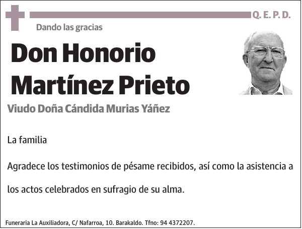 Honorio Martínez Prieto