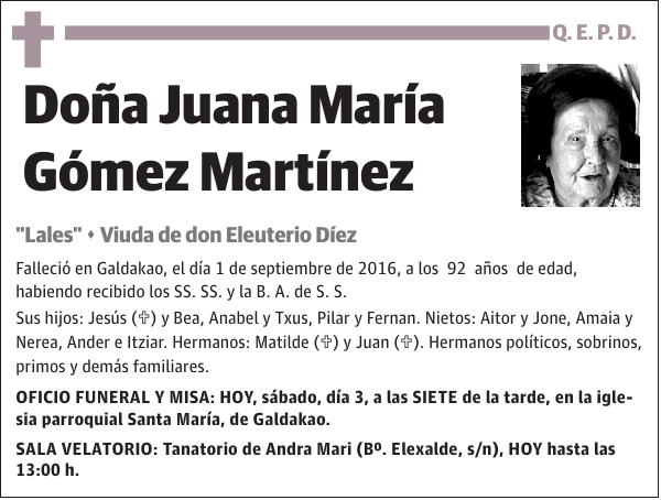 Juana María Gómez Martínez