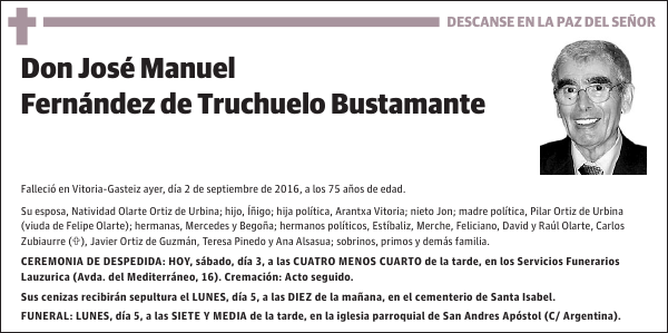 José Manuel Fernández de Truchuelo Bustamante