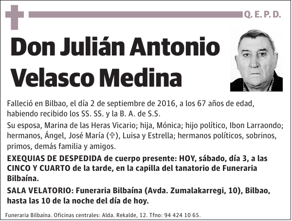 Julián Antonio Velasco Medina