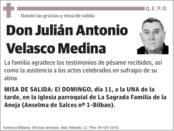 Julián Antonio Velasco Medina