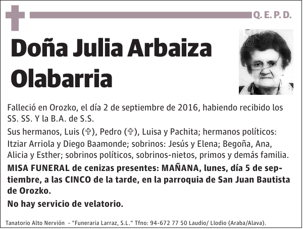 Julia Arbaiza Olabarria