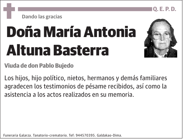 María Antonia Altuna Basterra