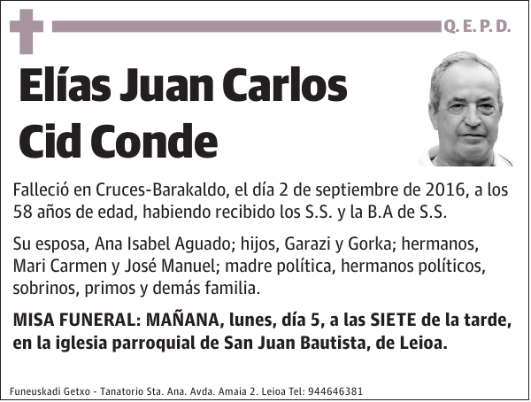 Elías Juan Carlos Cid Conde