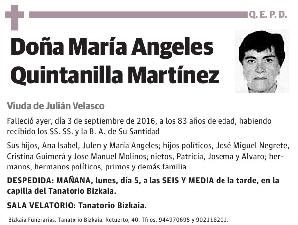 María Angeles Quintanilla Martínez