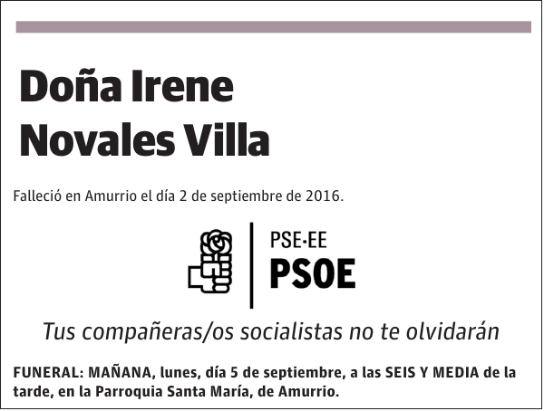 Irene Novales Villa