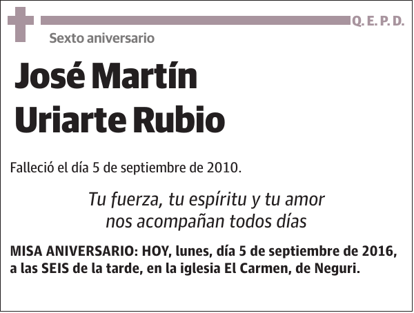José Martín Uriarte Rubio