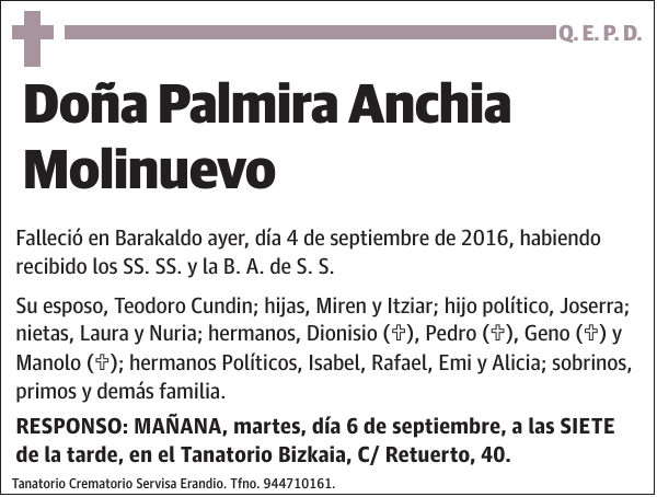 Palmira Anchia Molinuevo