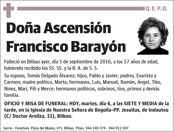 Ascensión Francisco Barayón