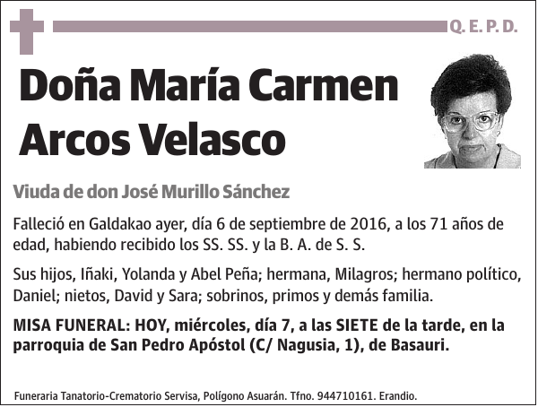 María Carmen Arcos Velasco