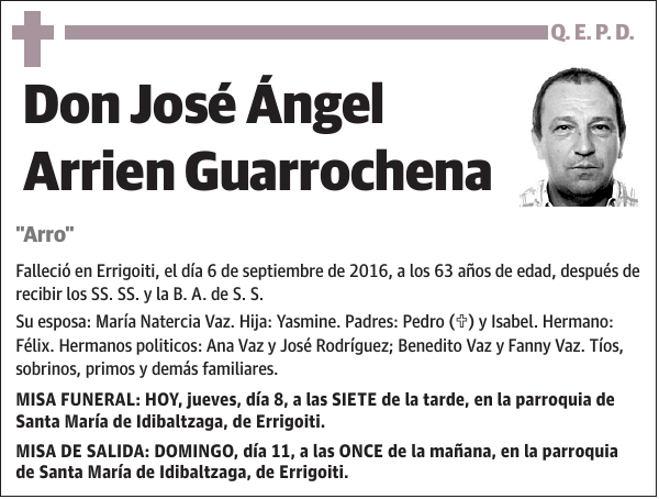 José Ángel Arrien Guarrochena