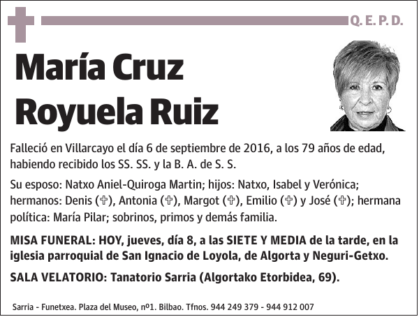 María Cruz Royuela Ruiz