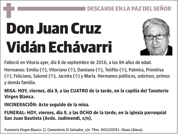 Juan Cruz Vidán Echávarri