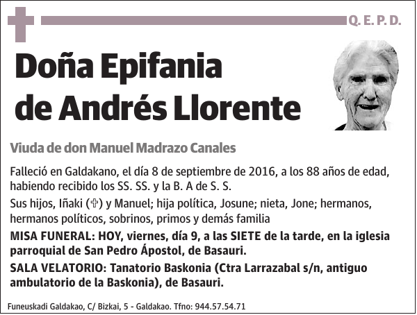 Epifania de Andrés Llorente