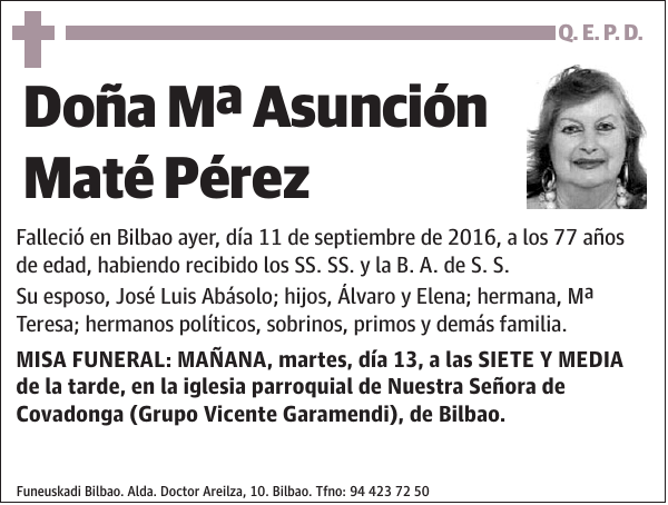 Mª Asunción Maté Pérez