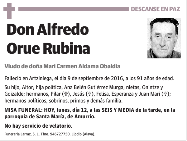 Alfredo Orue Rubina