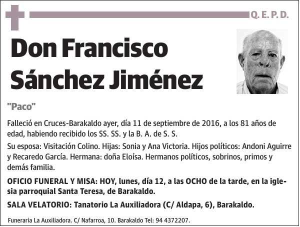 Francisco Sánchez Jiménez