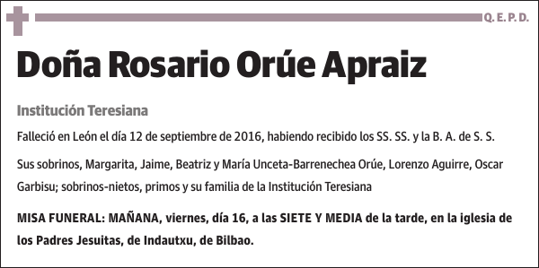 Rosario Orúe Apraiz