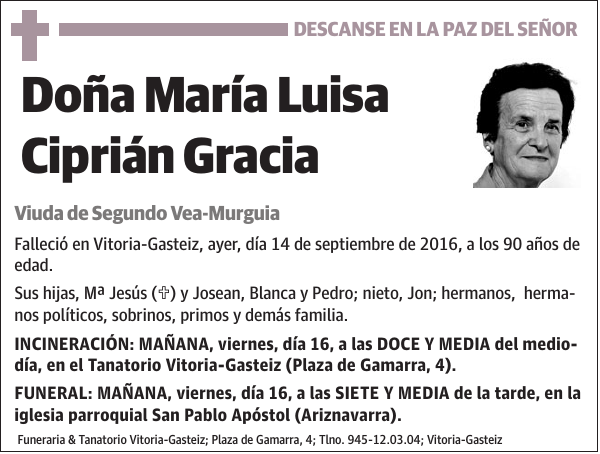 María Luisa Ciprián Gracia