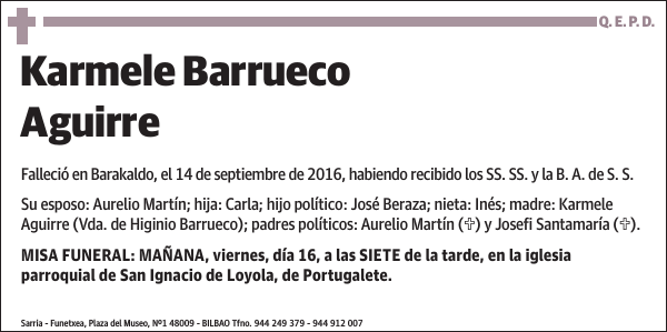 Karmele Barrueco Aguirre