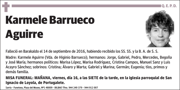 Karmele Barrueco Aguirre