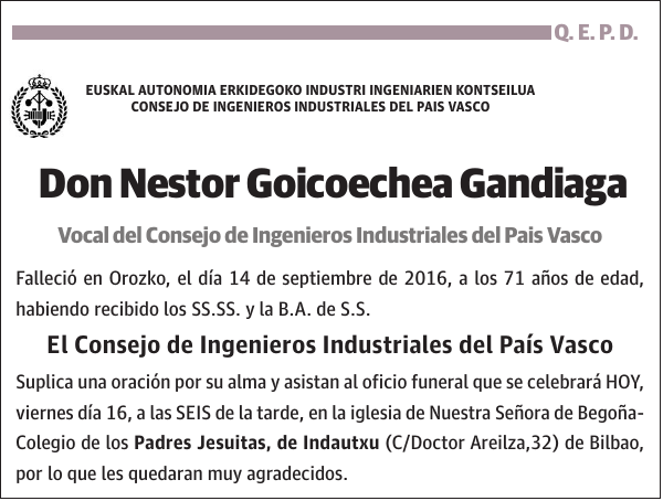 Nestor Goicoechea Gandiaga