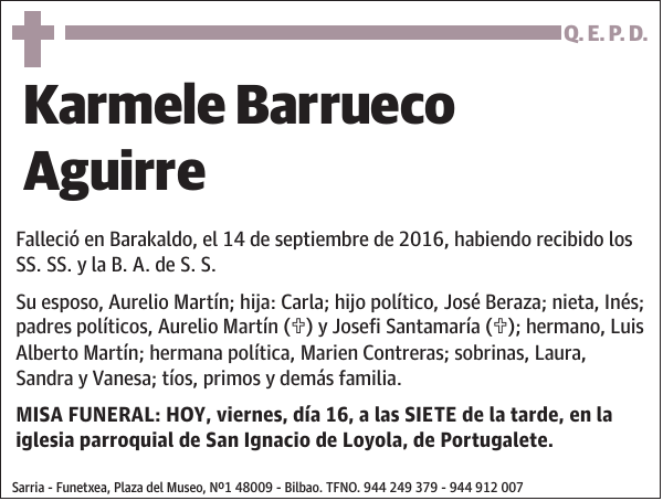 Karmele Barrueco Aguirre