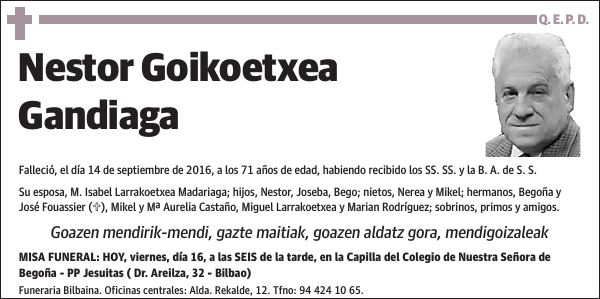 Nestor Goikoetxea Gandiaga