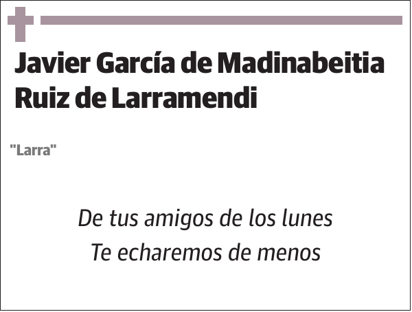 Javier García de Madinabeitia Ruiz de Larramendi