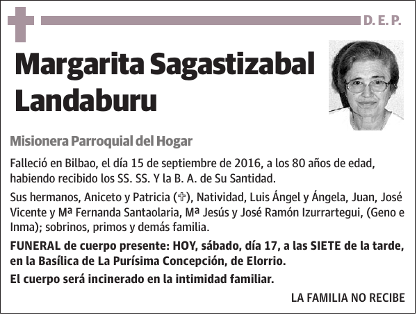 Margarita Sagastizabal Landaburu