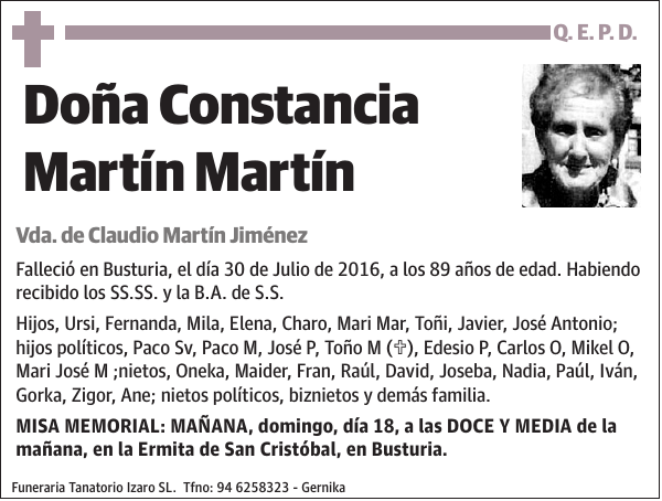 Constancia Martín Martín