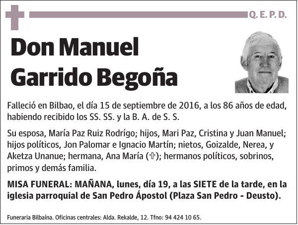 Manuel Garrido Begoña