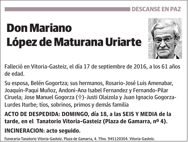 Mariano López de Maturana Uriarte