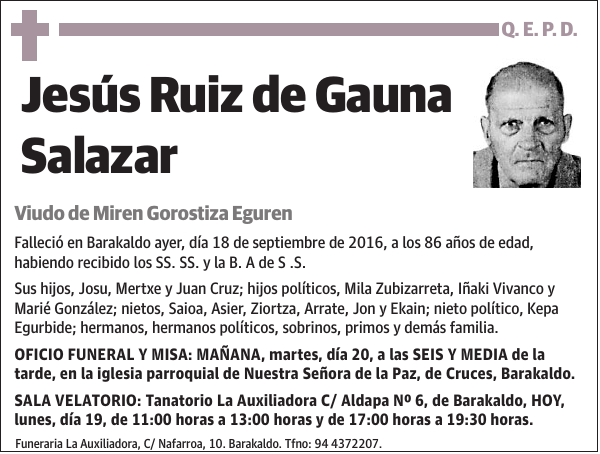 Jesús Ruiz de Gauna Salazar