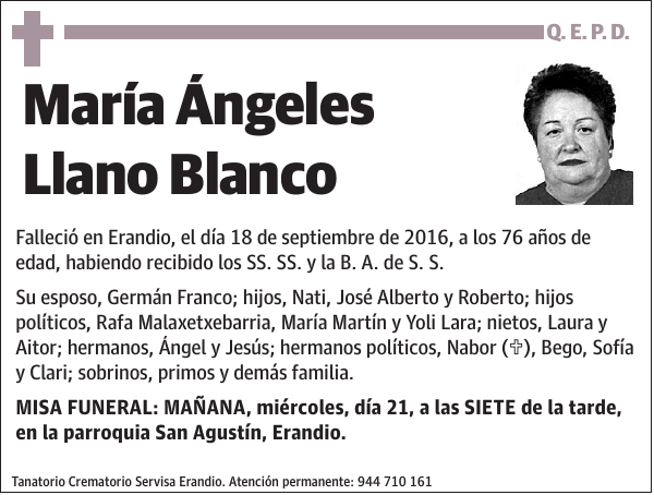 María Ángeles Llano Blanco