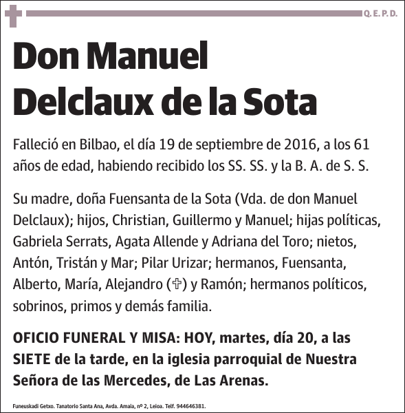 Manuel Delclaux de la Sota