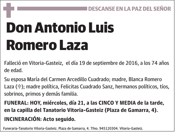 Antonio Luis Romero Laza