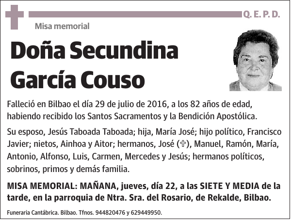 Secundina García Couso