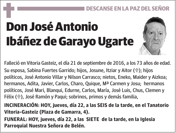 José Antonio Ibáñez de Garayo Ugarte